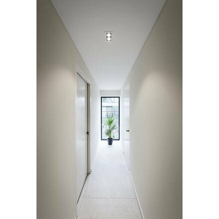 BIG WHITE (SLV) KADUX stropní zápustné svítidlo, double, 3000 K, 38°, IP 20, čtvercové, bílá 1007560
