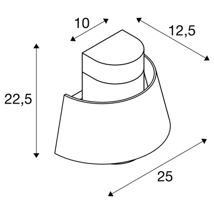 BIG WHITE (SLV) PHOTONI nástěnné přisazené svítidlo, kónické, 1x max. 13 W, E27, rezavé 1007581