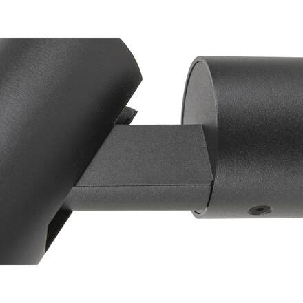 BIG WHITE (SLV) S-TUBE nástěnné přisazené svítidlo, kulaté, GU10, 1x max. 10 W, černá 1007653