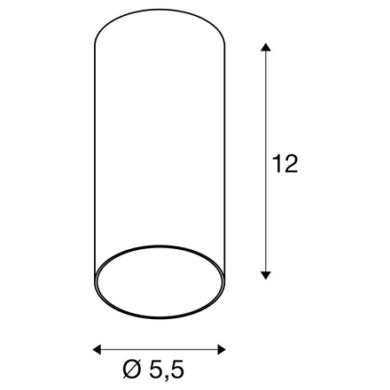BIG WHITE (SLV) KAMI povrchové stropní svítidlo, kulaté, 1x max. 10W, GU10, matná černá/zlatá 1007711