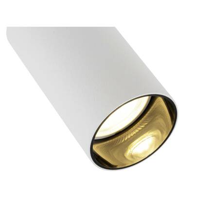 BIG WHITE (SLV) KAMI nástěnné a stropní přisazené svítidlo, 1x max. 10 W, GU10, bílá/černá 1007718