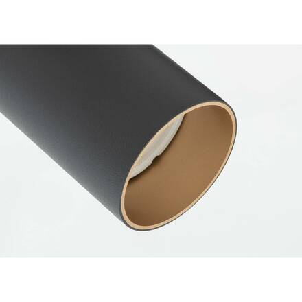 BIG WHITE (SLV) KAMI stropní přisazené svítidlo, double, long, 2x max. 10 W, GU10, černá/zlatá 1007729