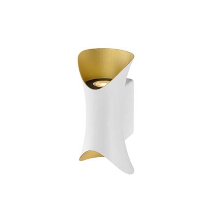 BIG WHITE (SLV) MODELA nástěnné svítidlo, up/down, 2700K, fáze, bílá/zlatá 1007806
