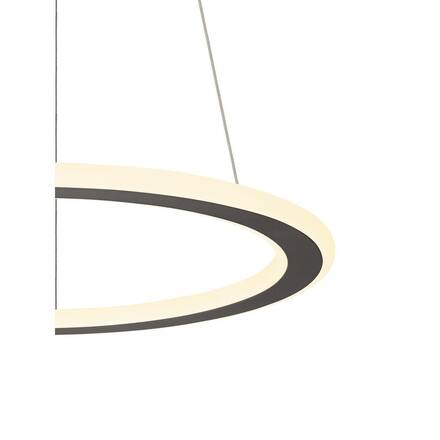 BIG WHITE (SLV) ONE FLAT PD single, závěsná lampa, 180cm, 2700/3000K, PHASE, černá 1007855
