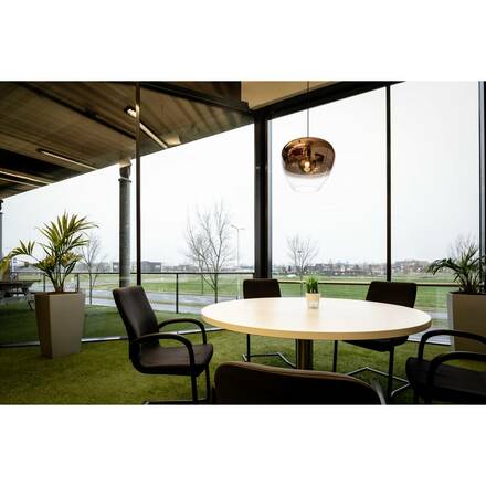 BIG WHITE (SLV) PANTILO CONVEX 40 závěsné svítidlo, 150cm, E27, max. 40W, měď 1007876