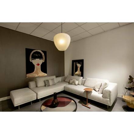 BIG WHITE (SLV) PANTILO CONVEX 40 závěsné svítidlo, 150cm, E27, max. 40W, bílé 1007878