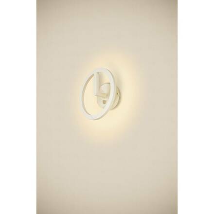 BIG WHITE (SLV) Q-RING nástěnné svítidlo, senzor, 3000 K, IP54, bílá 1007917