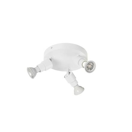 BIG WHITE (SLV) PURI 2.0 Basic nástěnné a stropní svítidlo, kulaté, 3 x max. 6W GU10, bílé 1008236