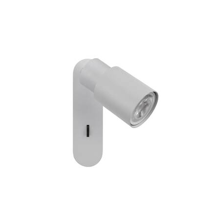 BIG WHITE (SLV) PURI 2.0 Tube nástěnné a stropní svítidlo, vypínač, obdélníkový, 1x max. 6W GU10, šedá 1008299