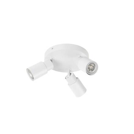 BIG WHITE (SLV) PURI 2.0 Tube nástěnné a stropní svítidlo, kulaté, 3 x max. 6W GU10, bílé 1008334
