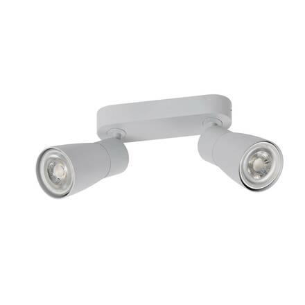 BIG WHITE (SLV) PURI 2.0 Dome nástěnné a stropní svítidlo pro povrchovou montáž, dlouhé, 2 x max. 6W GU10, šedá barva 1008372