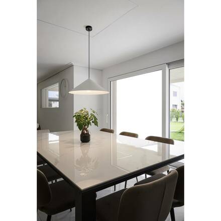 BIG WHITE (SLV) MAGICO 55 závěsné svítidlo, E27, délka závěsu 180cm, 1x max. 10W, matná bílá 1008506