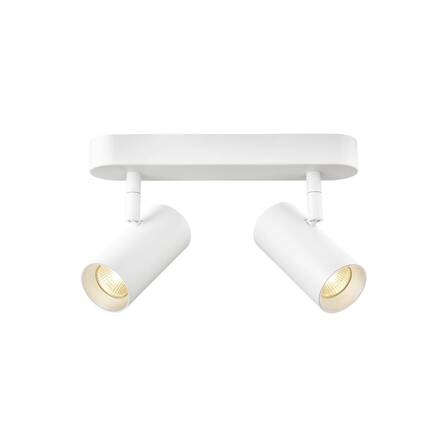 BIG WHITE (SLV) NOBLO nástěnné a stropní svítidlo, double, kulaté, 2700K, 12W, PHASE, 32°, bílé 1008716