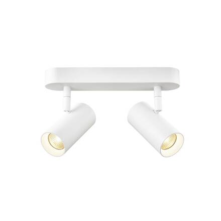 BIG WHITE (SLV) NOBLO nástěnné a stropní svítidlo, double, kulaté, 2700K, 12W, PHASE, 32°, bílé 1008716