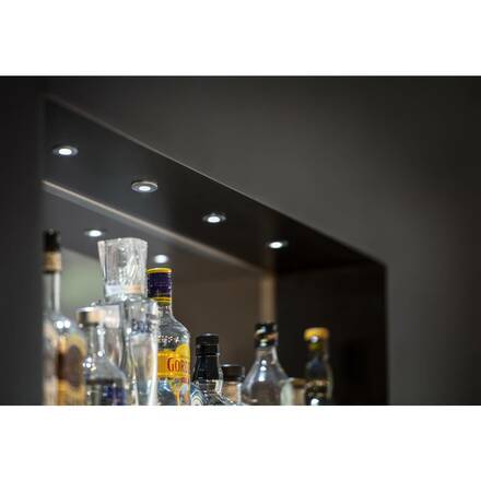 BIG WHITE DEKLED, vestavné svítidlo, LED, 3 000 K, kulaté, stříbrná metallic, 1 W 112242