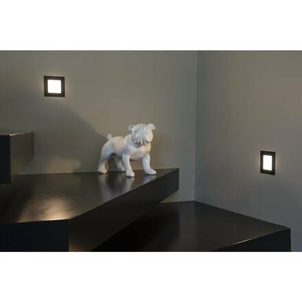 BIG WHITE FRAME BASIC, vestavné svítidlo, LED, 3000K, černé matné, sada, 9,4 W, vč. ovladače 112720