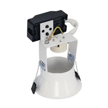 BIG WHITE HORN 1, vestavné svítidlo, QPAR51, jedna žárovka, kulaté, bílé matné, max. 50 W, vč. upínacích pružin 112911