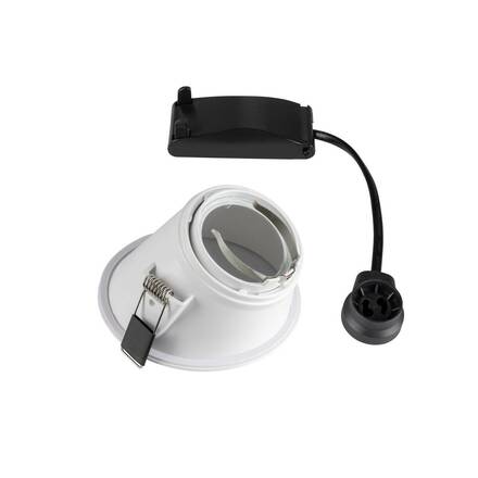 BIG WHITE HORN-A, vestavné svítidlo, QPAR51, kulaté, bílé matné max. 50 W, vč. upínacích pružin 113151