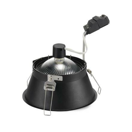 BIG WHITE HORN-T, vestavné svítidlo, QPAR111, kulaté, černé, max. 75 W 113170