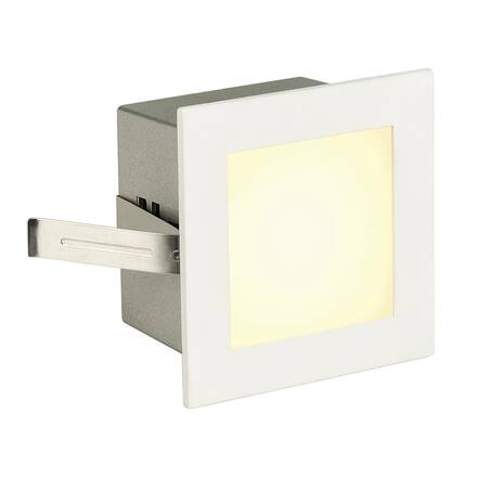 BIG WHITE FRAME BASIC, vestavné svítidlo, LED, 3000K, hranaté, bílé matné, vč. listových pružin 113262