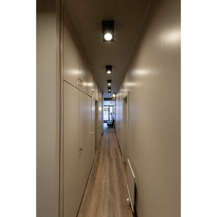 BIG WHITE TRILEDO SQUARRE CL, stropní svítidlo, LED, 3000K, hranaté, černé matné, 38°, 6,2 W, vč. ovladače 113940