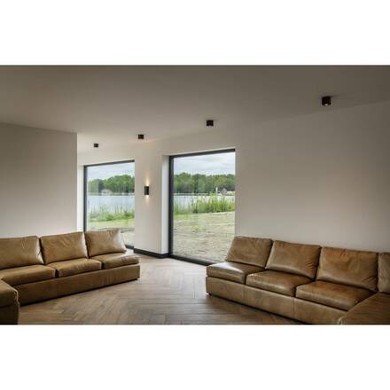 BIG WHITE TRILEDO SQUARRE CL, stropní svítidlo, LED, 3000K, hranaté, černé matné, 38°, 6,2 W, vč. ovladače 113940
