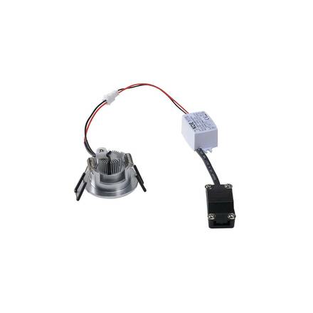BIG WHITE SADA NEW TRIA MINI, vestavné svítidlo, LED, 3000K, kulaté, kartáčovaný Al, 30°
