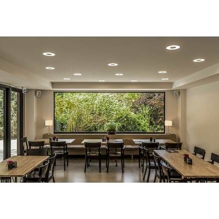 BIG WHITE OCCULDAS 23, vestavné svítidlo, LED, 3000K, kulaté, bílé, 26W 117311