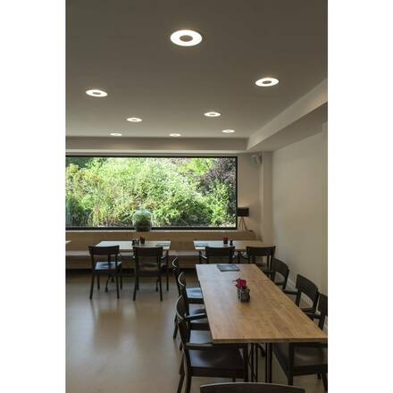 BIG WHITE OCCULDAS 23, vestavné svítidlo, LED, 3000K, kulaté, bílé, 26W 117311