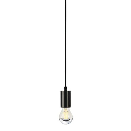 BIG WHITE FITU, závěsné svítidlo, A60, kulaté, černé, kabel 5 m bez koncovky, max. 60 W 132690