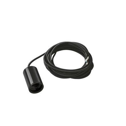BIG WHITE FITU, závěsné svítidlo, A60, kulaté, černé, kabel 5 m bez koncovky, max. 60 W 132690