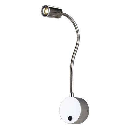BIG WHITE DIO FLEX PLATE, nástěnné svítidlo, Power LED 1 W, 3000K, chrom 146682