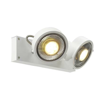 BIG WHITE KALU, nástěnné a stropní svítidlo, dvě žárovky, QPAR111, kulaté, bílé matné, max. 150 W 147311