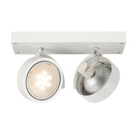 BIG WHITE KALU, nástěnné a stropní svítidlo, dvě žárovky, QPAR111, kulaté, bílé matné, max. 150 W 147311