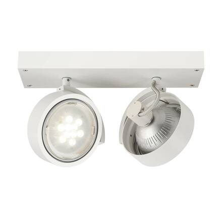 BIG WHITE KALU, nástěnné a stropní svítidlo, dvě žárovky, QPAR111, kulaté, bílé matné, max. 150 W 147311
