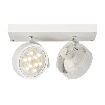 BIG WHITE KALU, nástěnné a stropní svítidlo, dvě žárovky, QPAR111, kulaté, bílé matné, max. 150 W 147311