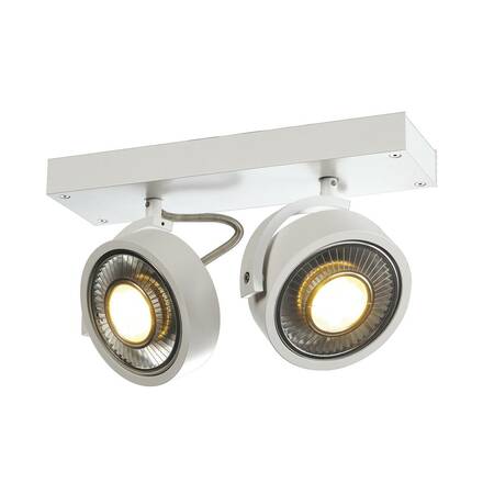 BIG WHITE KALU, nástěnné a stropní svítidlo, dvě žárovky, QPAR111, kulaté, bílé matné, max. 150 W 147311