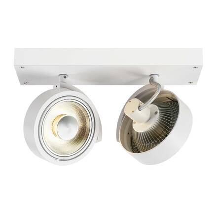 BIG WHITE KALU, nástěnné a stropní svítidlo, dvě žárovky, QPAR111, kulaté, bílé matné, max. 150 W 147311