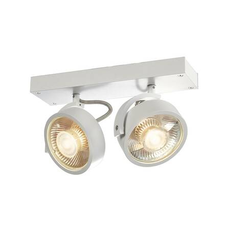 BIG WHITE KALU, nástěnné a stropní svítidlo, dvě žárovky, QPAR111, kulaté, bílé matné, max. 150 W 147311