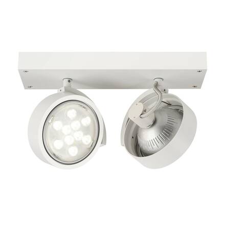 BIG WHITE KALU, nástěnné a stropní svítidlo, dvě žárovky, QPAR111, kulaté, bílé matné, max. 150 W 147311