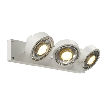 BIG WHITE KALU, nástěnné a stropní svítidlo, tři žárovky, QPAR111, kulaté, bílé matné, max. 225 W 147321