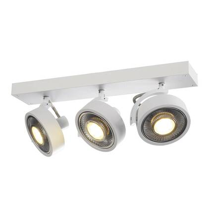 BIG WHITE KALU, nástěnné a stropní svítidlo, tři žárovky, QPAR111, kulaté, bílé matné, max. 225 W 147321