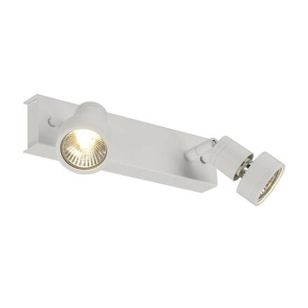BIG WHITE PURI 2, nástěnné a stropní svítidlo, dvě žárovky, QPAR51, bílé matné, max. 100 W, s dekoračním kroužkem 147371