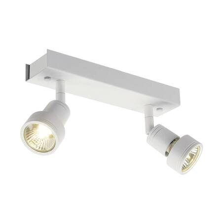 BIG WHITE PURI 2, nástěnné a stropní svítidlo, dvě žárovky, QPAR51, bílé matné, max. 100 W, s dekoračním kroužkem 147371
