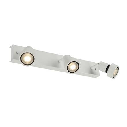 BIG WHITE PURI 3, nástěnné a stropní svítidlo, tři žárovky, QPAR51, bílé matné, max. 150 W, s dekoračním kroužkem 147381