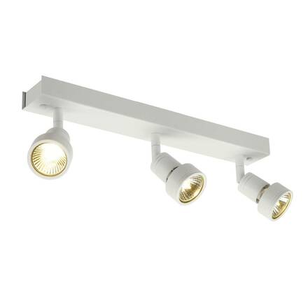 BIG WHITE PURI 3, nástěnné a stropní svítidlo, tři žárovky, QPAR51, bílé matné, max. 150 W, s dekoračním kroužkem 147381