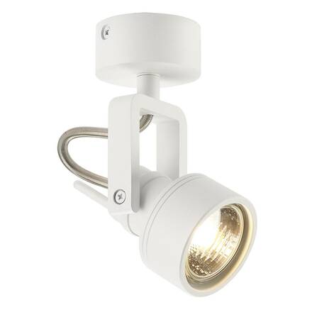 BIG WHITE INDA, nástěnné a stropní svítidlo, bodové svítidlo, QPAR51, bílé matné, max. 50 W 147551
