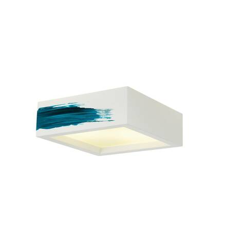 BIG WHITE PLASTRA 104, stropní svítidlo, TC-DSE, hranaté, bílá sádra, max. 50 W 148002
