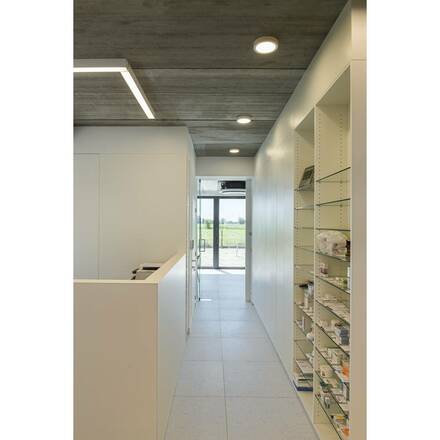 BIG WHITE PLASTRA, stropní svítidlo, LED, bílé, sádra, 3000K 148005