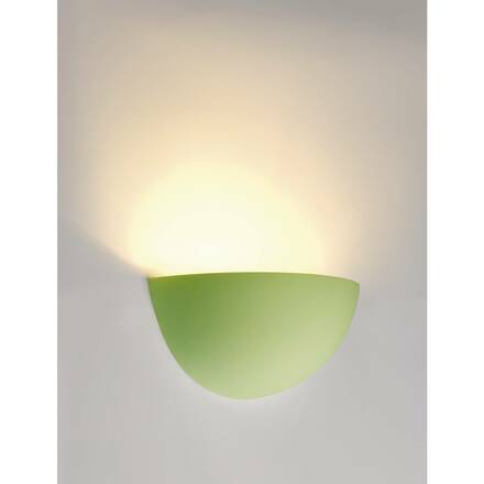 BIG WHITE PLASTRA 101, nástěnné svítidlo, C35, půlkulaté, bílá sádra, max. 40 W 148013